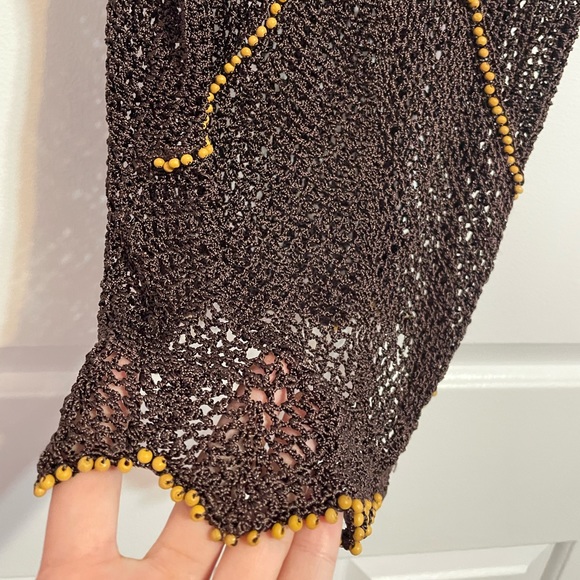 Ideology Women’s Knit and Beaded Tank Top/Swim Cover Size Medium - Picture 5 of 5